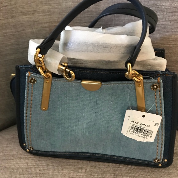 Coach Bags Coach Dreamer 2 Mini Denimgold 66933 Colorblock Poshmark